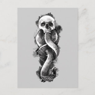 Carte Postale Harry Potter   Marque des Ténèbres Aquarelle
