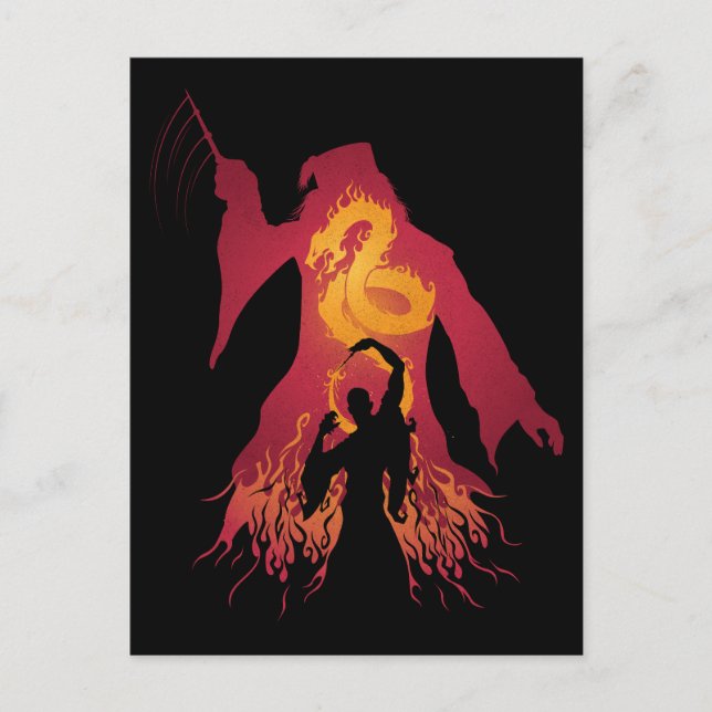 Carte Postale Harry Potter | Silhouette Dumbledore (Devant)
