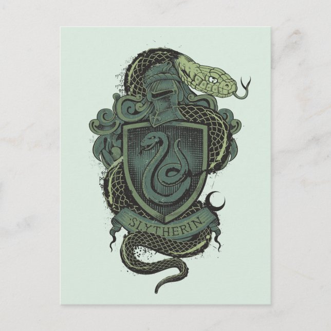 Carte Postale Harry Potter | Slytherin Crest (Devant)