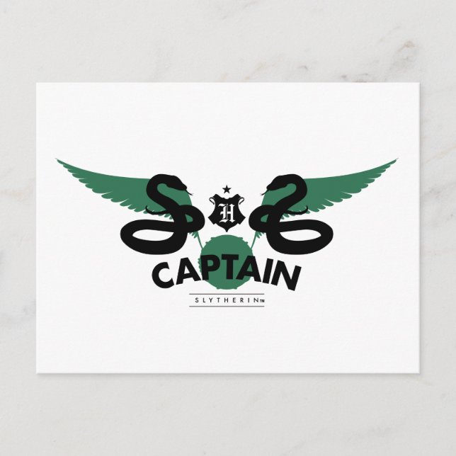 Carte Postale Harry Potter | SLYTHERIN™ House Quidditch Capitain (Devant)