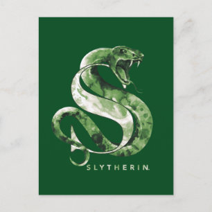 Carte Postale Harry Potter   SLYTHERIN™ Serpent Aquarelle