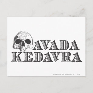 Carte Postale Harry Potter Sortilège   Avada Kedavra