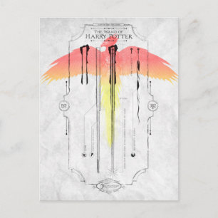 Carte Postale Harry Potter Spell Harry's Wand Infographic