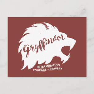 Carte Postale Harry Potter   Typographie Silhouette GRYFFINDOR™
