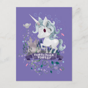 Carte Postale Harry Potter   Unicorne Graphique Forêt Interdite