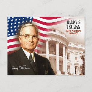Carte Postale Harry S. Truman - 33ème Président des États-Unis