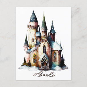 Carte Postale Hashtag Buts - Fairy Princess Imaginaire Castle