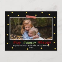 Hashtags de vacances, Joy Merry Happy Photo