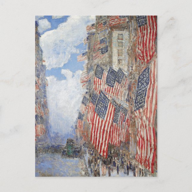 Carte Postale Hassam le 4 juillet (Devant)