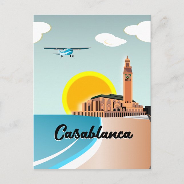 Carte Postale Hassan II Mosquée Casablanca Maroc (Devant)