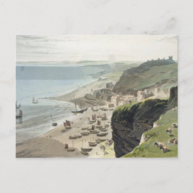 Carte Postale Hastings, de East Cliff, de 'A Voyage Arou (Devant)