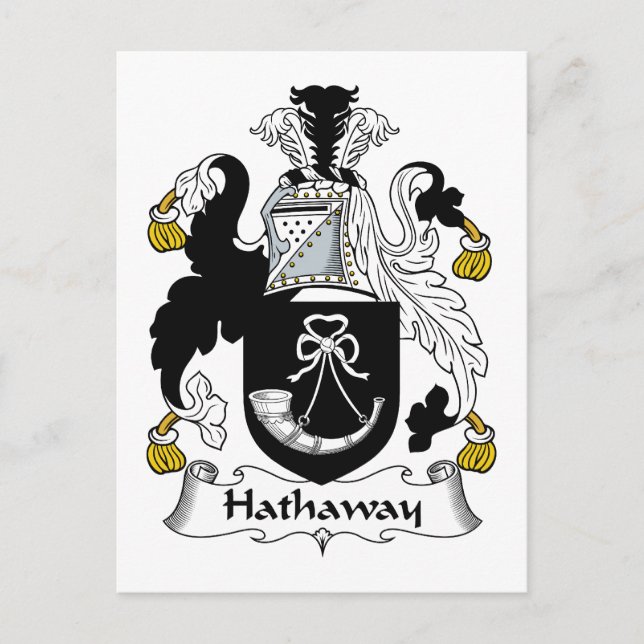 Carte Postale Hathaway Family Crest (Devant)