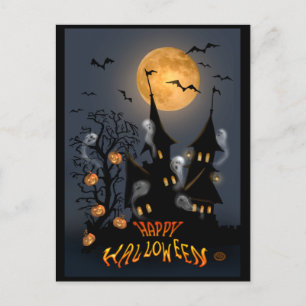 Carte postale Haunted Halloween Night Vampire Cast