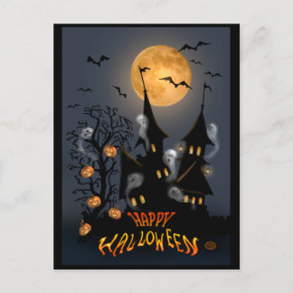 Carte postale Haunted Halloween Night Vampire Cast