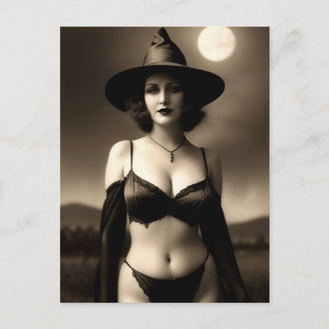 Carte postale Haunween Witch (Devant)
