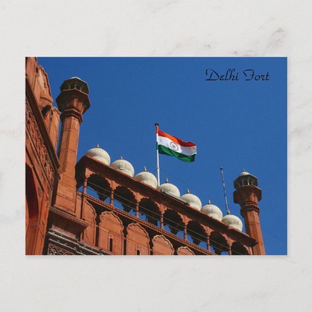 Carte Postale haut du fort de delhi (Devant)