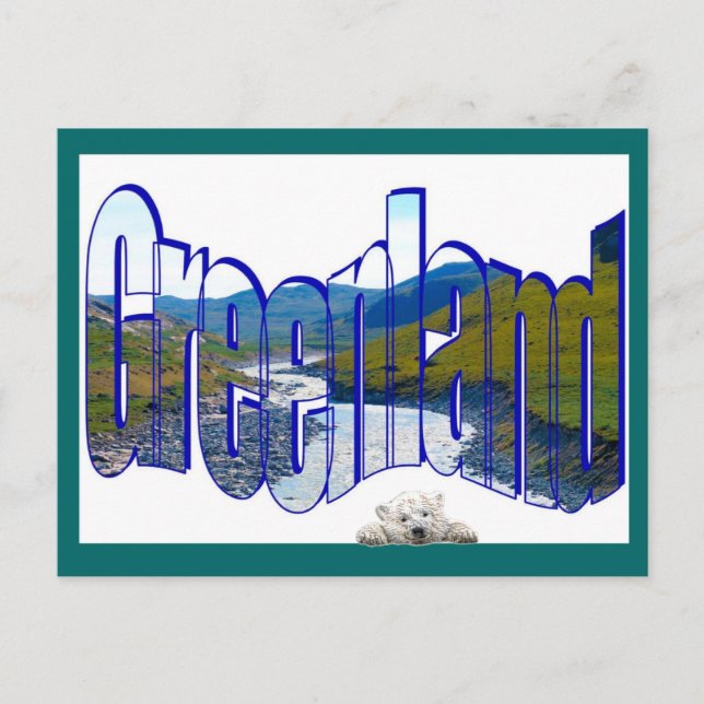 Carte Postale Haut du monde du Groenland (Devant)