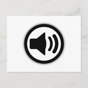 Carte Postale Haut-parleur audio