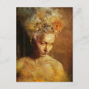 Carte postale haute prêtresse de la Terre