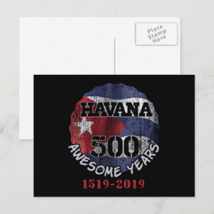 Carte Postale Havana 500 Années Formidables - Cuba Anniversaire