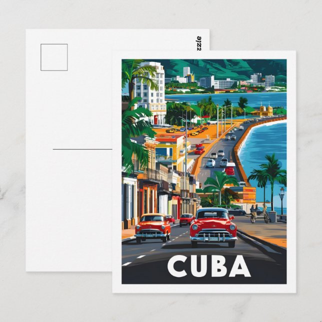 Carte Postale Havana Cuba Lieu de voyage célèbre (Devant / Derrière)