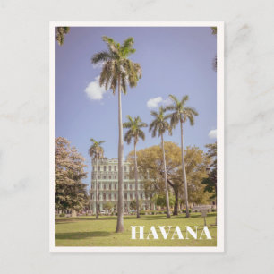 Carte Postale Havana Cuba Palmiers verts & Architecture
