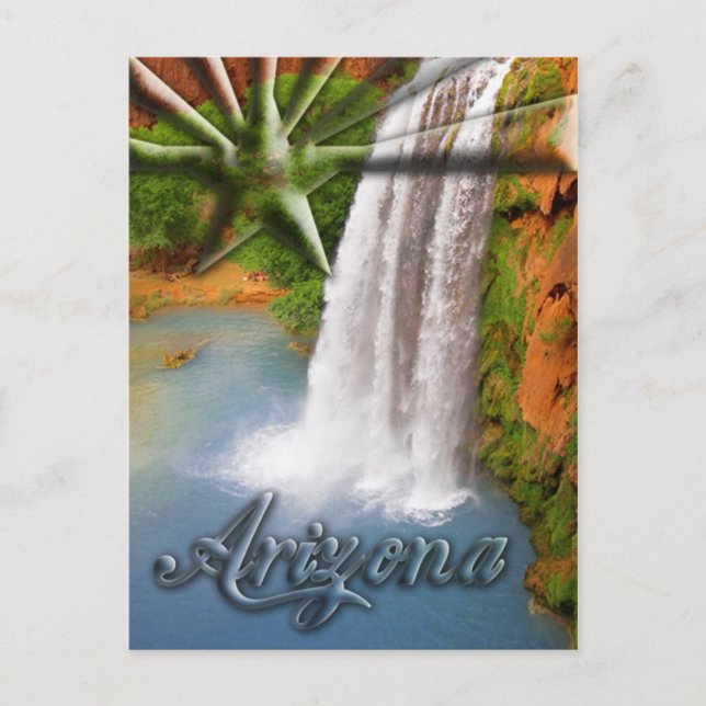 Carte Postale Havasu Falls, Grand Canyon, Arizona USA (Devant)