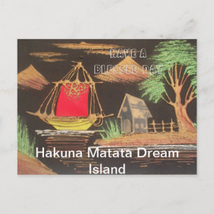Carte Postale Have a Blessed Day Hakuna Matata Postcard