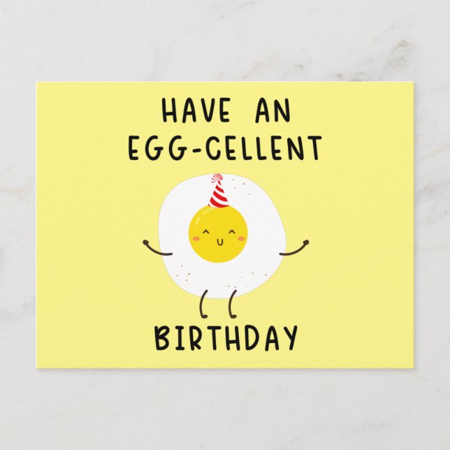 Carte Postale have an eggcellent birthday funny birthday (Devant)