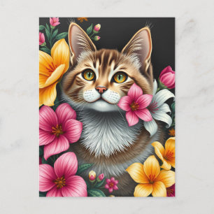 Carte Postale Havre de chat botanique