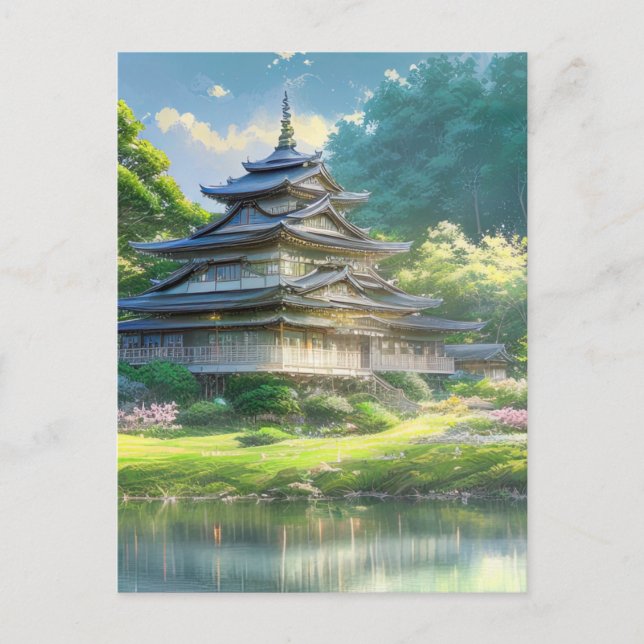 Carte Postale Havre d'été, Villa en bois (Devant)