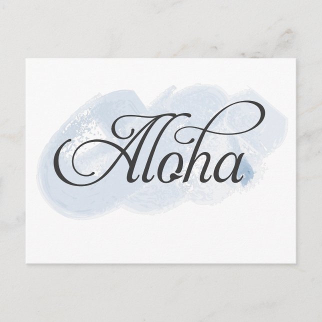 Carte Postale Hawaïen - Aloha (Devant)