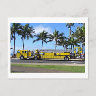 Carte postale Hawaii Fire Truck