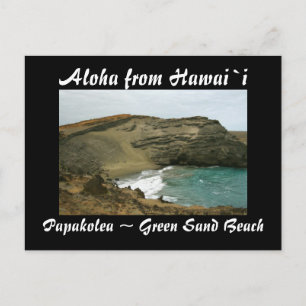 Carte Postale Hawaii Green Sand Beach