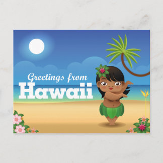 Carte postale Hawaii - Hula Dancer