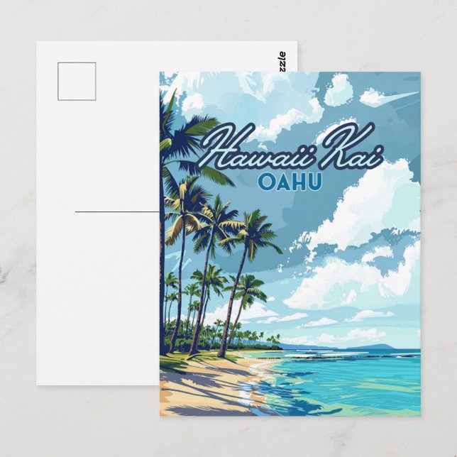 Carte Postale Hawaii Kai Honolulu Oahu Hawaii Retro (Devant / Derrière)