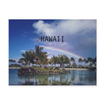 CARTE POSTALE HAWAII RAINBOW