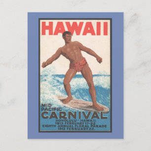 Carte Postale Hawaii Surfer