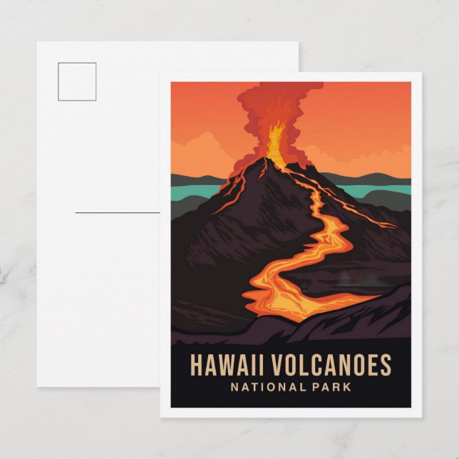 Carte Postale Hawaii Volcanoes National Park USA Travel (Devant / Derrière)