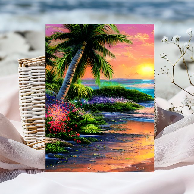 Carte postale Hawaiian Aloha (Créateur téléchargé)