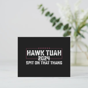 Carte Postale Hawk Tuah 2024 Crache Sur Cette Chose Présidentiel