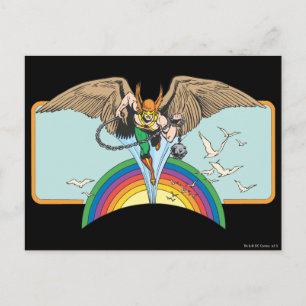 Carte Postale Hawkman survole le ciel