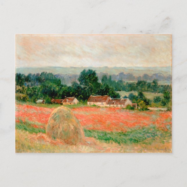 Carte Postale Haystack à Giverny, Claude Monet (Devant)