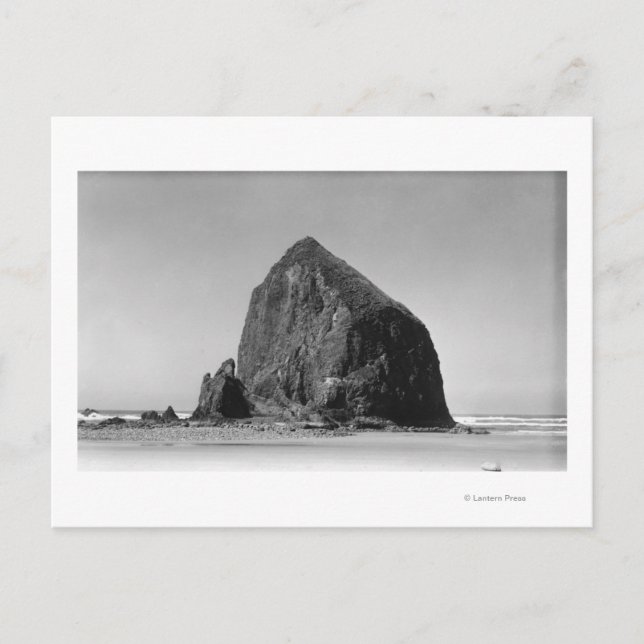 Carte Postale Haystack Rock à Cannon Beach, Oregon Photographie (Devant)