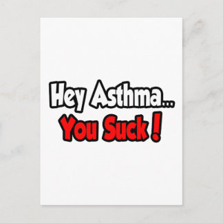 Carte Postale Hé Asthma... Vous Pouvez Chanter !
