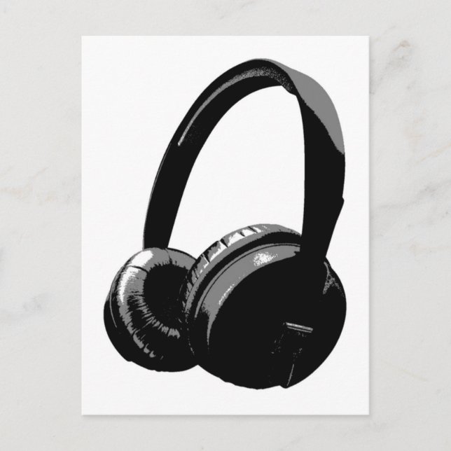 Carte Postale Headphone (Devant)