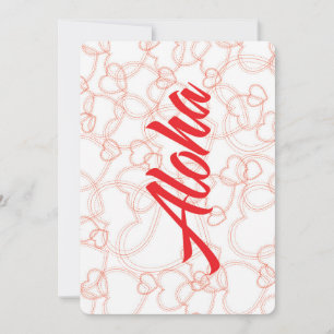 Carte postale Heart Aloha