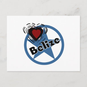 Carte Postale Heart Belize