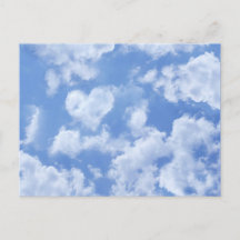 Heart Cloud Ciel mignon Moderne Lovely Light Blue