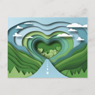 Carte postale Heart Highway Road